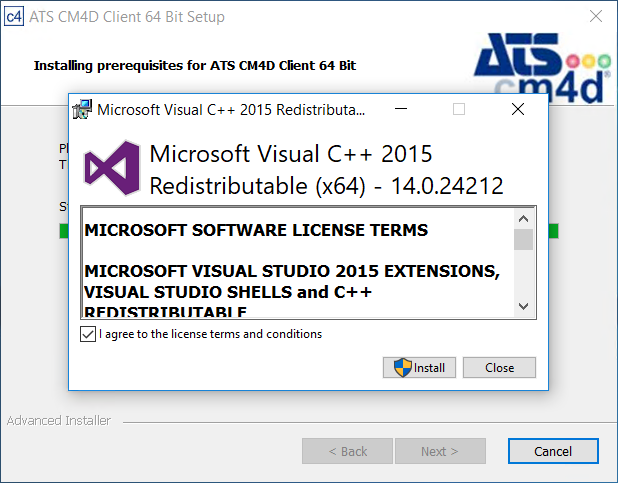Run the CM4D Client Installer