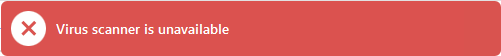 Virus scanner is unavailable.