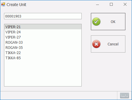 Create Unit