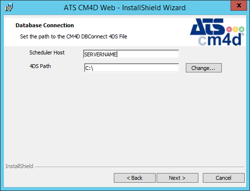 CM4D Web Installation and Configuration